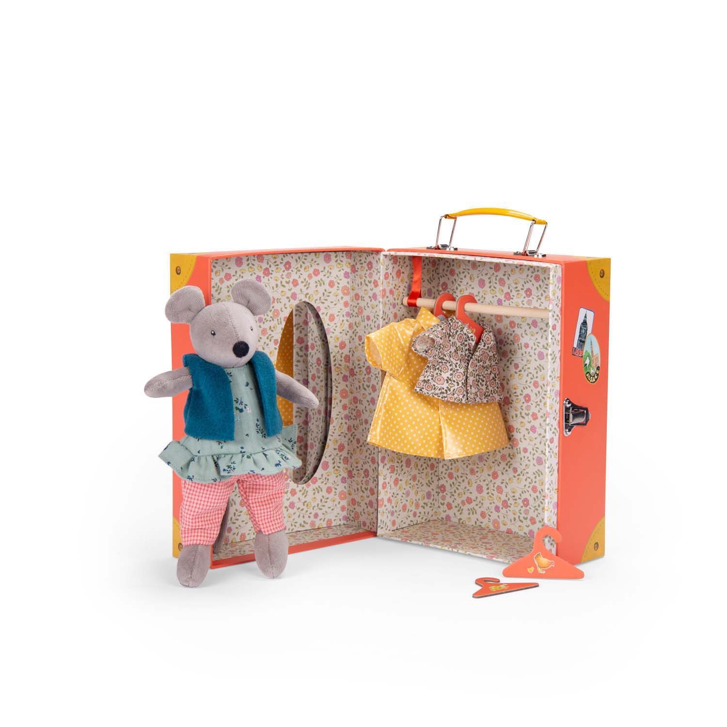 Moulin Roty Іграшка маленька валіза-гардероб Nini La Grande Famille, 632407
